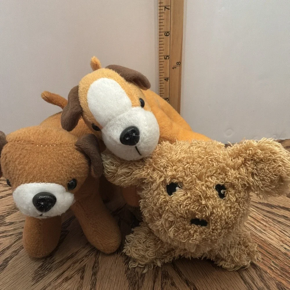 Lot Of 3 Dogs 1 Barks Animated Dogs Stuffed Animal‎ Plush Toys Terrier